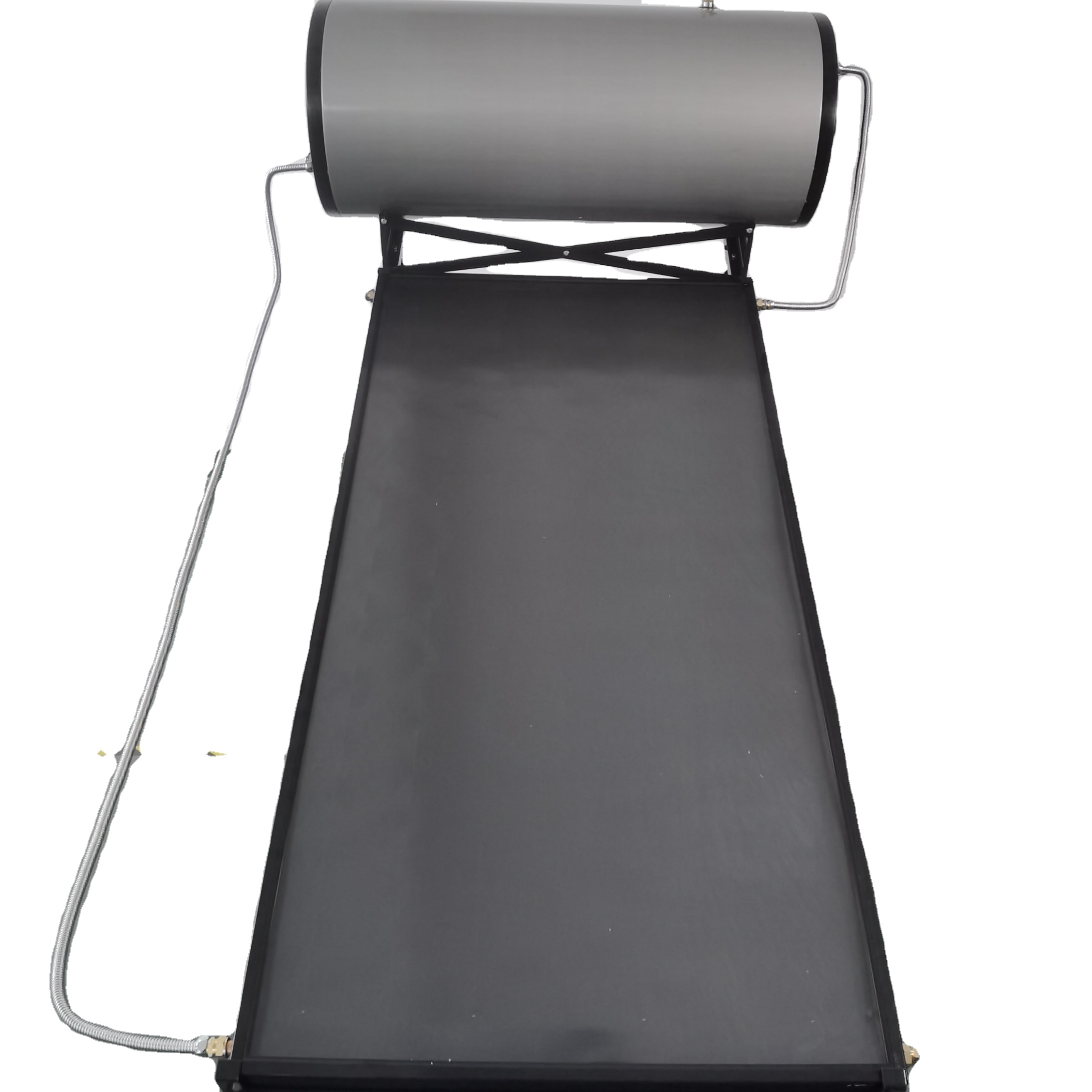 250liter Stainless Steel Vacuum Tube Non-pressurized Solar Water Heater System With Solar Keymark En12976 Certificate