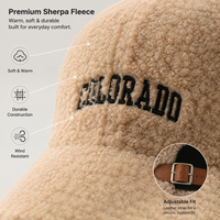 Casquettes Snapback en Polaire Sherpa Rétro Tendance Brodé Respirant Doux pour la Peau Chapeau de Papa pour l'Extérieur Quotidien Contre le Froid