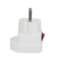 Schuko — prise de courant pour moteur de voiture, connecteur mâle terre, avec interrupteur marche/arrêt, ca 100 à 250V, 10A/16A