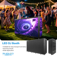 Hochwertige DJ-Station im Neuen Design mit LED-Videowand-Display, Tragbarem DJ-Pult und Interaktivem Rollbaren Bühnendisplay
