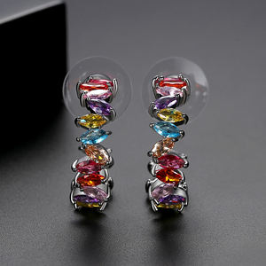 Luotemi Luxulry Multi Cubic Zirkonia Oorbellen Nieuwste Ontwerp <span class=keywords><strong>2026</strong></span> Fabriek Direct Te Koop Zirkonia Oorbellen - Product Image 6