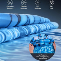 Runde Aufstellpool-Folie, Überlappungs-Poolfolien, Standard-Vinylfolie für Aufstellpools mit Stahlrahmen