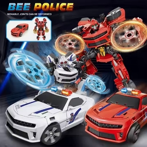 Nueva Aleación de plástico deformación figura de acción juguete <span class=keywords><strong>Robot</strong></span> modelo coche vehículo ornamento rango de edad 5 a 7 años para niños - Product Image 4