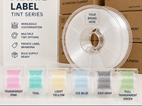 Filament PETG transparent 1,75 mm, bleu glace cristallin, pour imprimante 3D Creality Bambu Lab