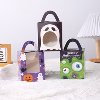 Boîte d'emballage portable pour gâteaux, muffins et tartes aux œufs, 1 unité, pour Halloween