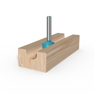 Ensemble de 5 fraises à fond rond de 6 mm pour machines à bois, fraises multifonctions à tête sphérique - Product Image 3