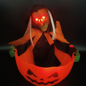 Túnica de Plástico Negra de Halloween, Esqueleto, Bruja Naranja, Juguete a Pilas, Regalo Creativo, Adornos, Decoración para Recipiente de Dulces - Product Image 2