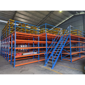 Heavy Duty thép tầng lửng hệ thống kệ kho Loft nền tảng lưu trữ gác mái Rack với Pallet Kệ hỗ trợ - Product Image 6