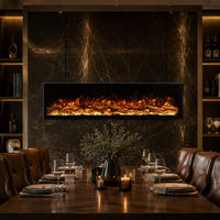 Cheminées murales décoratives de haute qualité, poêles à flamme, chauffage LED encastré, insert de cheminée électrique pour la maison, meuble TV avec foyer