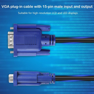 Dajiang Nhà Sản Xuất D-Sub Kết Nối VGA Để VGA Màn Hình Cáp HD15 Nam Nam Video Cáp Đồng Trục Cho TV Máy Tính Âm Thanh & Video - Product Image 5
