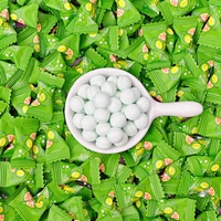Bonbons en perles aromatisées aux fruits sans sucre, fabriqués en Chine, emballage en sachet de 500g, confiserie à la menthe de haute qualité