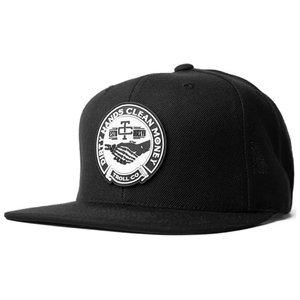 Cappellino da Baseball Regolabile Personalizzato con Patch in Gomma 'Dirty Hands Turn Into Clean Money', con Ricamo e Design con Patch in Gomma - Product Image 1