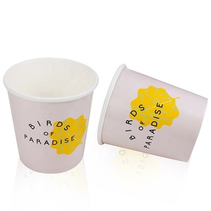 Disposable environmental eco friendly recyclable paper logo custom personalized printed recyclable ice cream packaging box