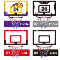 Panier de basket mural pliable avec logo personnalisé, panneau de basket suspendu sans perçage pour l'entraînement à domicile des enfants