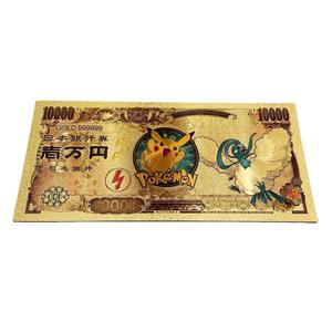 OEM ODM Voorraad 52 soorten Japanse Anime Pocket Pokémon folie geldbiljetten in 24K verguld goud voor verzameling, verpakt in een OPP zakje. - Product Image 3