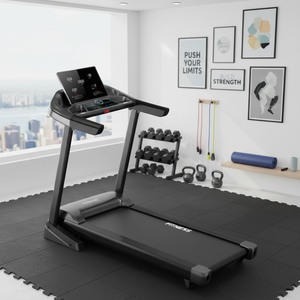 Tapis de course électrique commercial pliable avec écran LED, moteur 1,5 CV/3,0 CV, vitesse 1-18 km/h, équipement de gym - Product Image 2