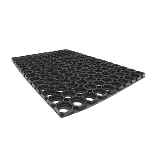 <b>Interlocking</b> Rubber Anti Fatigue <b>Mat</b> Black Industrial Slip Resistant For Warehouse Indoor Outdoor Use - Product Image 4