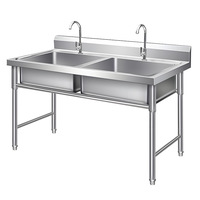 Éviers de cuisine et de salle de bain Teyue en acier inoxydable, revêtement autonettoyant, finition polie, autoportants