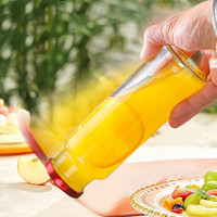 Gratis proefmonsters 12 oz 16 oz 350ml 500ml ronde glazen drankenflessen met metalen deksels, herbruikbare glazen fruitsapfles