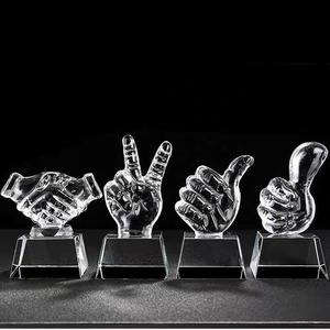Yearscrystal Goedkope Blank Glas Kristallen Trofee Award Met Custom Design - Product Image 1