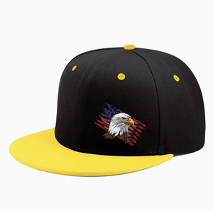 Premium Quality USA Bald Eagle Baseball Cap Custom Embroidery Snapback Hat for Wholesale - Product Image 1