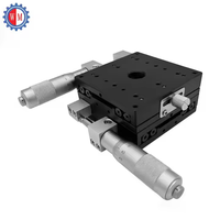 Plataforma de Posicionamiento Manual de Alta Precisión WM 60*60mm con Guías de Rodillos Cruzados en Eje XY para Bloques de Guía Lineal de Laboratorio