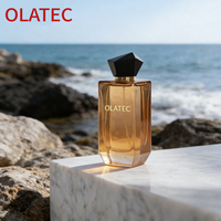 Venta al por Mayor de Botellas de Perfume y Cosméticos Rectangulares de Vidrio de Lujo, Impresión Digital, 30ml, 50ml, 100ml, con Tapas Completas a Juego