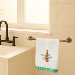 Wine Not Linen Kitchen Towel | Premium 100% <b>Natural</b> Linen, Eco Friendly Reusable Dish & Tea Towel - Product Image 1