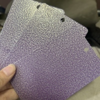 Gümüş renkli mor toz boya kaplama, plastikleştirici ve polyester elektrostatik epoksi termoset reçine kaplama ile püskürtme