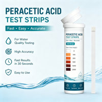 Tiras Reactivas para Pruebas de Calidad del Agua, Detección Rápida, Tiras Reactivas para Ácido Peracético, 0-2000 mg/L, Tiras Reactivas para PAA, OEM