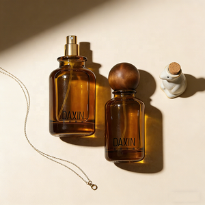 Flacons de parfum de luxe en ambre, 30 ml, 50 ml, 100 ml, flacons de parfum vides avec vaporisateur et logo en estampe à chaud - Product Image 4