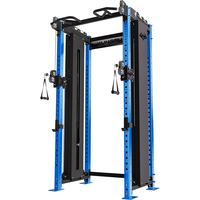 Rack de entrenamiento de gimnasio para sentadillas, levantamiento de potencia, cruce de cables, múltiples sentadillas