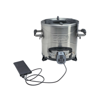 Poêle à granulés de bois de qualité supérieure en acier inoxydable pour le camping, l'intérieur et l'extérieur, avec poignées pliables - Product Image 1