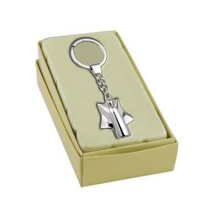 Llavero cilíndrico Little Angel de aleación de moda con logotipo personalizado, impresión offset y UV, tipo metal latón - Product Image 2