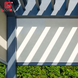 Tenda a Rullo Elettrica Antivento per Edifici Commerciali in Alluminio con Tessuto Impermeabile Personalizzato, Vendita Diretta dalla Fabbrica - Product Image 2