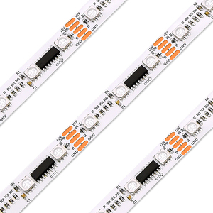 Nhà hát chiếu sáng CE ul ROHS chứng nhận địa chỉ ánh sáng <span class=keywords><strong>LED</strong></span> 20pixel <span class=keywords><strong>DMX</strong></span> 60Led băng sọc 16 bit DMX512 RGB ucs512 dải ánh sáng - Product Image 4