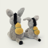Nouvel Arrivage : Jouet en Peluche âne porte-bonheur, Décoration d'intérieur, Cadeau du Nouvel An, Doux, Deux Couleurs, Adorable âne avec gourde