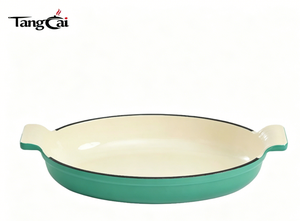 Ensemble de 9 ustensiles de cuisine <span class=keywords><strong>en</strong></span> <span class=keywords><strong>fonte</strong></span> émaillée de qualité supérieure, résistant au four et compatible avec toutes les plaques de cuisson, incluant des cocottes de 3,5 et 5,7 litres - Product Image 5