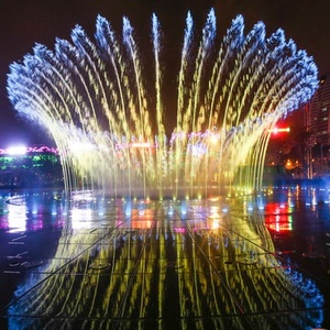 Fontaine de sol musicale et dansante à écran d'eau personnalisé, résistante au feu, <span class=keywords><strong>en</strong></span> pierre, durable, écologique, pour usage commercial extérieur – Meilleures ventes - Product Image 1