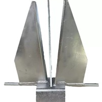 Ancre marine AN08A Danforth, type Australie, en acier inoxydable galvanisé à chaud pour bateau