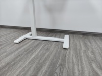 Table pneumatique réglable en hauteur, cadre de bureau assis-debout, bureau latéral à une seule jambe