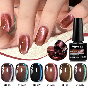 เจลทาเล็บ <span class=keywords><strong>MTSSII</strong></span> 7 มล. แบบแช่ล้างออกได้ ใช้กับหลอดไฟยูวีและแอลอีดี สีน้ำเงินฤดูใบไม้ร่วง เจลแม่เหล็กสีน้ำเงินลึกลับ เจลทาเล็บลายตาแมว - Product Image 1