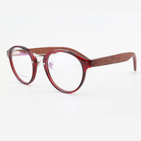 Chine vente en gros de lunettes de Temple en bois monture en acétate montures optiques lunettes
