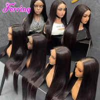 Wig Rambut Asli Vietnam HD Lace 30inch 40inch Grosir, Wig Lurus Alami Tanpa Lem, Wig Rambut Manusia Mentah Natural PrePlucked Lace Front