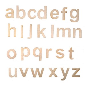 Venta Directa de Fábrica, Letras Inglesas de Madera, Regalo Educativo para Niños, Decoración para Bodas/Cumpleaños, 52 Piezas - Product Image 3