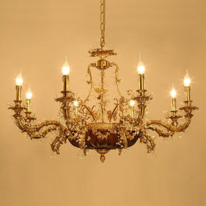 Luces colgantes de cobre ámbar Palacio candelabro decoración dormitorio Bush madreselva atmósfera Lynx piedra lámpara colgante - Product Image 5