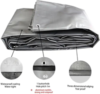Bâche en polyéthylène tissée PE imperméable tout usage, couverture en bâche polyéthylène, rouleau de bâche HDPE en gros