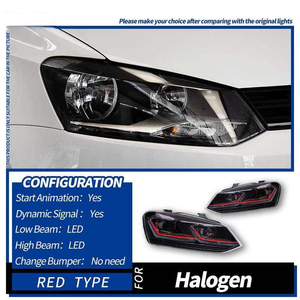 ไฟหน้า LED AURON Polo ปี 2011-2018 ชุดอัพเกรด/ติดตั้งเพิ่มเติม แสงต่ำ ความสว่างสูง 6000 ลูเมน 6000K 12V 36W ไฟใหม่ ขายส่ง - Product Image 3