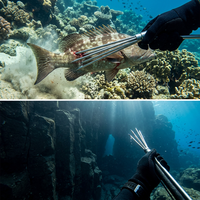 Pointe de lance de pêche en acier inoxydable à 3 et 5 dents, tête de lance de pêche à griffes, fourche à dents, outil de chasse sous-marine