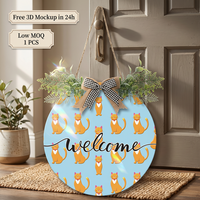Plaque décorative en PVC Art Déco imprimée UV haute précision, personnalisée, pour porte, cadeau pour mariage, maison, bureau, bar, fête, signalisation extérieure